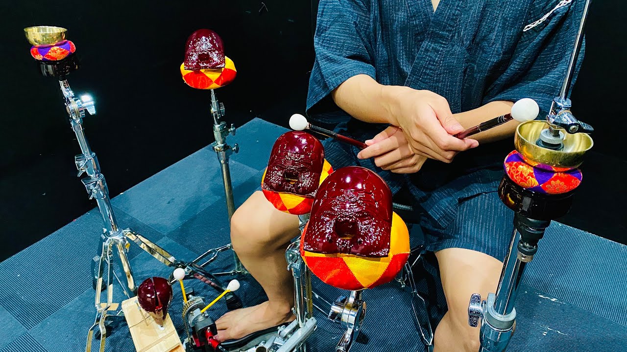 I tried to build a Drum set Out of Buddhist altar!! - YouTube