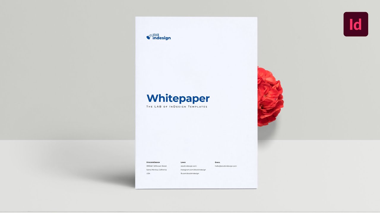 Whitepaper Template For Adobe Indesign Youtube