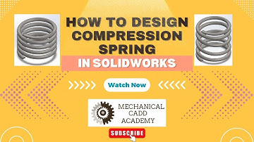 "SolidWorks Compression Spring Design Tutorial in Hindi | Step-by-Step Guide for Beginners"