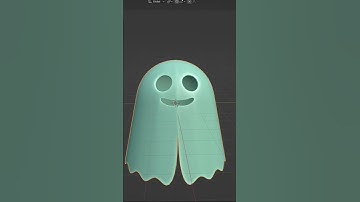 cute ghost made in blender timelapes #blender #cyclesrender#timelapse
