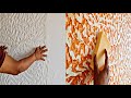 you can use plastic cover make wall painting texture