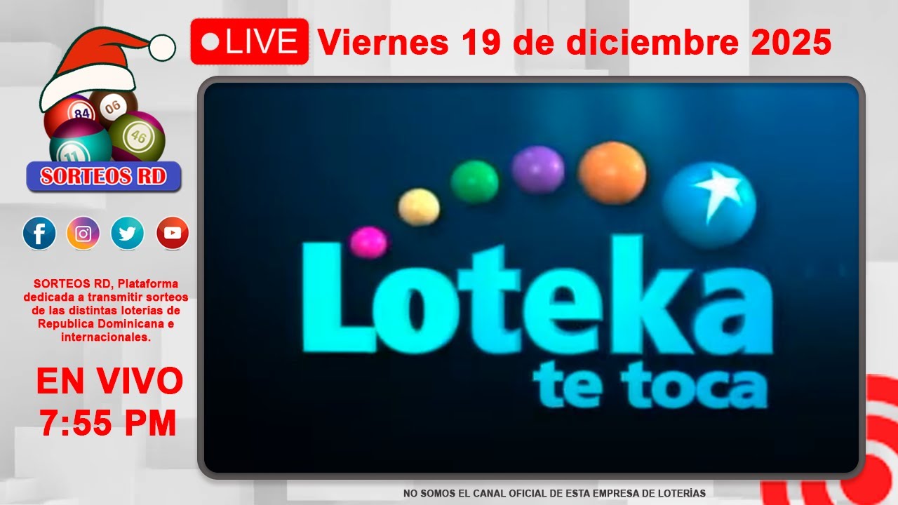Loteka Loteka y Anguilla Lottery en vivo 🎰| Viernes 19 de diciembre 2025 – 7: ...