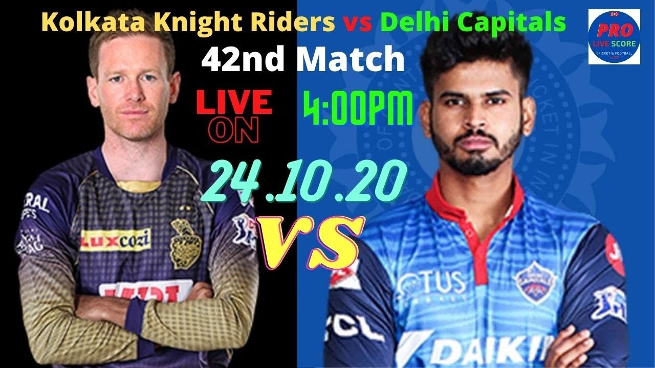 IPL LIVE 2020 TODAY MATCH KKR VS DC | IPL 2020  DC VS KKR -42nd Match