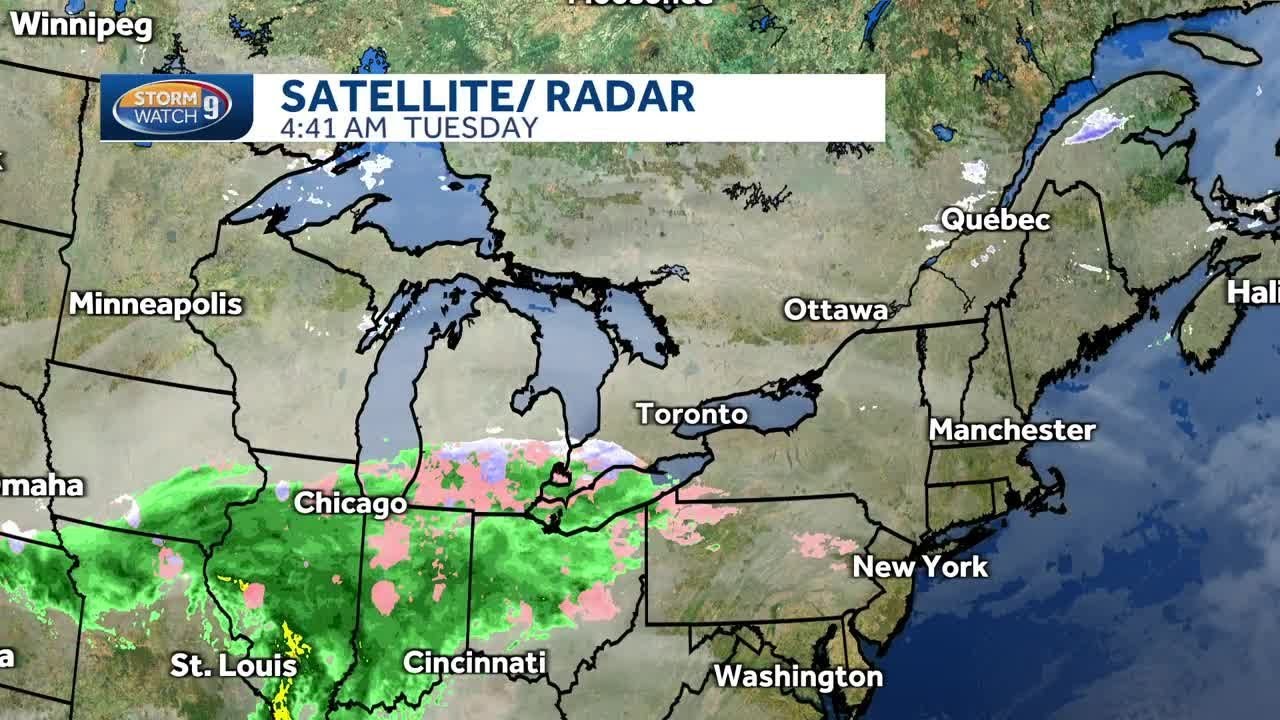Video: Cloudy start with snow showers likely by the end of the day ...