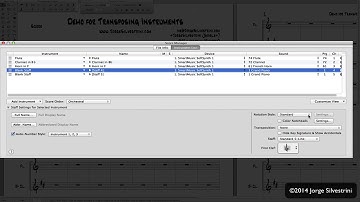 Finale 2014: Transposing Instruments with NO Key Signature - Jorge Silvestrini