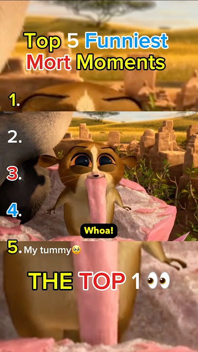 Top 5 Funniest Mort Moments 😂 | Madagascar’s Cutest Chaos!