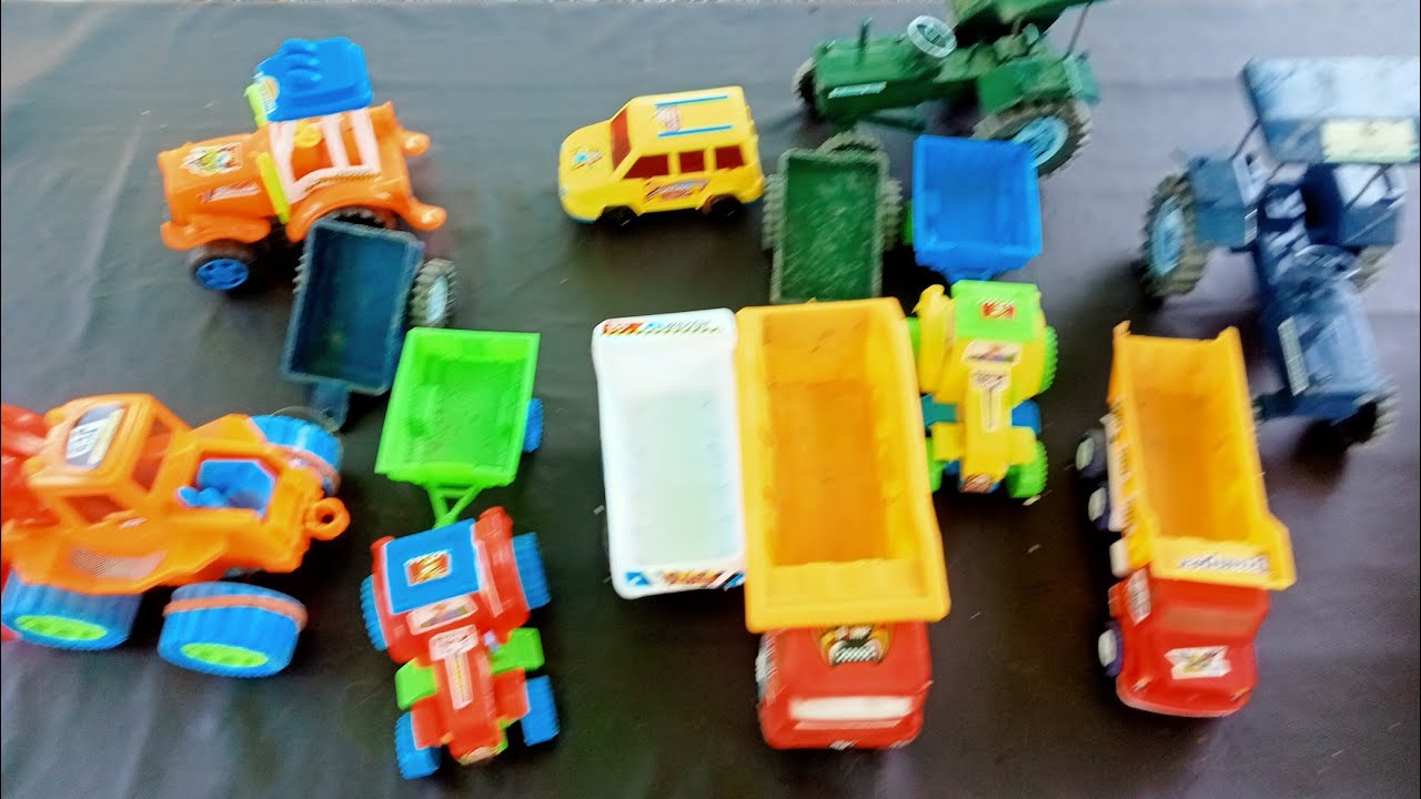 Car Tractor Truck GCB cartoon