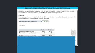 Maximum Contribution Margin with a Constrained Resource