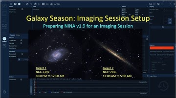 Setting up NINA for Galaxy Season