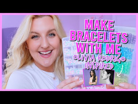 MAKE BRACELETS WITH ME OLIVIA RODRIGO INSPIRED (HOW TO MAKE BEADED BRACELETS)