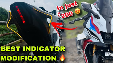 R15 v4 indicator modification in just ₹200😨🔥| Looks Amazing | Hand-made indicators.