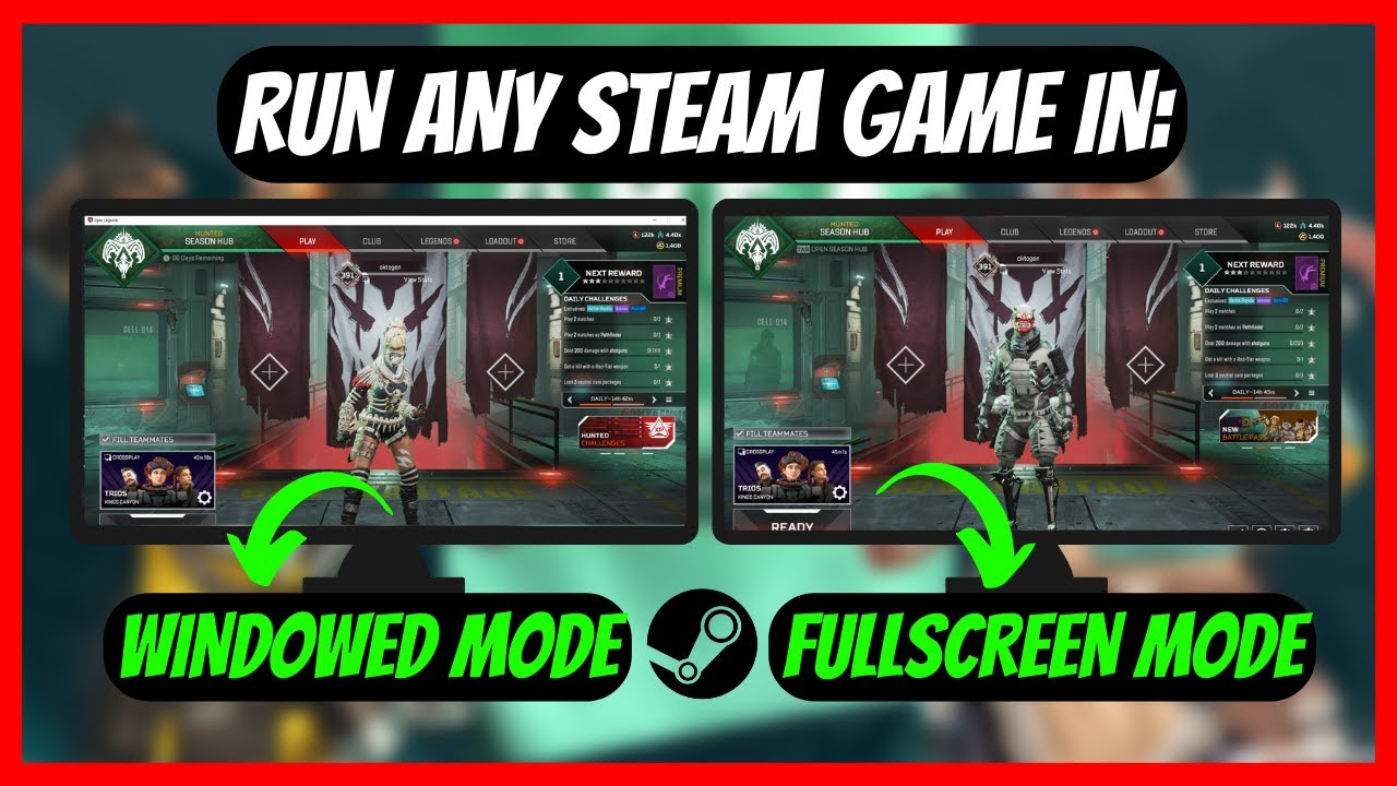Is there any way to make or force steam deck full screen in