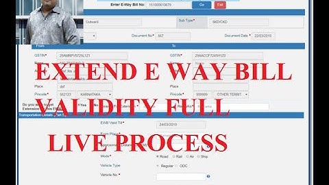 GST WAYBILL UPDATE|HOW TO EXTEND THE VALIDITY OF GST WAYBILL|GST WAYBILL ONLINE PROCESS