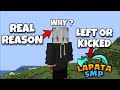 Why arteogameroffical left lapata smp  real reason 