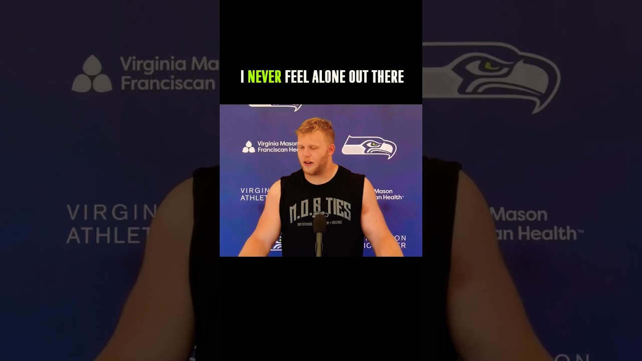 Rylie Mills has THOUSANDS of snaps to learn from😈 #nfl #seahawks #trainingcamp