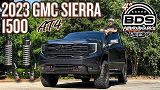 BUILT for ABUSE: 2023 GMC Sierra 1500 AT4 | 4" BDS Performance Elite Lift Kit | Fox 2.5 Reservoirs