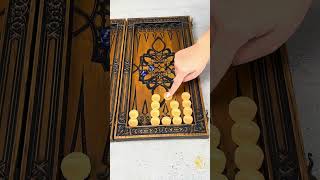 Luxury Lion Crest: Hand-Carved Wooden Backgammon Review (48x23 cm)