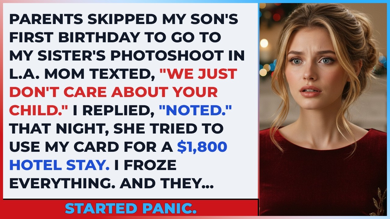 Parents Skipped My Son’s First Birthday To Go To My Sister’s Photoshoot In L.A. Mom Texted,We Just..