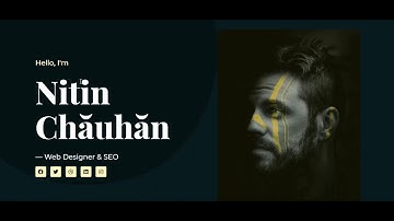 Portfolio Landing Page Design With Elementor 2021