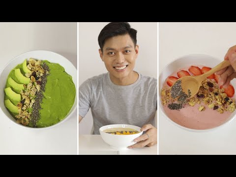 Mình làm 7 công thức smoothie bowl thơm ngon mát lạnh