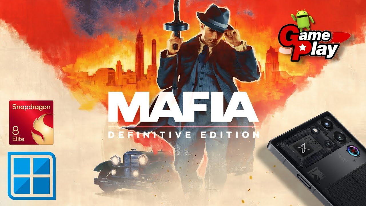 Mafia: Definitive Edition (Winlator) Android gameplay on Medium settings | 