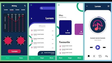 Mobile Music App Design | UX-UI | Music App | UI Design | Adobe XD | Graphio Codex