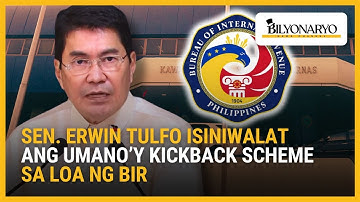 Sen. Erwin Tulfo isiniwalat ang umano’y kickback scheme sa LOA ng BIR | Agenda