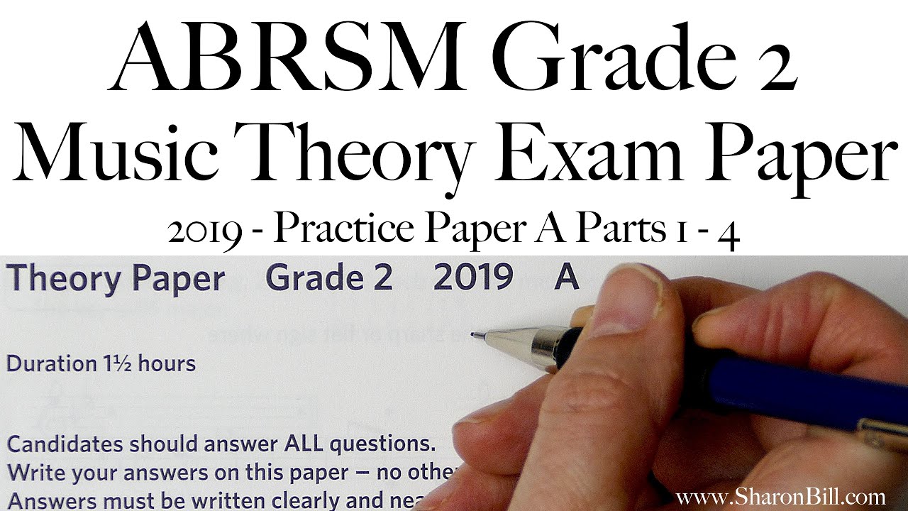 ABRSM Music Theory Grade 2 Past Exam Practice Paper 2019 A with Sharon ...