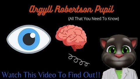 Argyll Robertson Pupil(Explained Simply)!!!