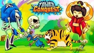 Tower Conquest СЛОЖНЫЙ БОСС и Онлайн БИТВА Мультик Игра для детей про бои и сражения