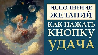 КАК НАЖАТЬ КНОПКУ  УДАЧИ. УНИВЕРСАЛЬНАЯ ТЕХНИКА ЗАПУСКА ИСПОЛНЕНИЯ ЖЕЛАНИЙ. КАК ИСПОЛНЯТЬ ЖЕЛАНИЯ.