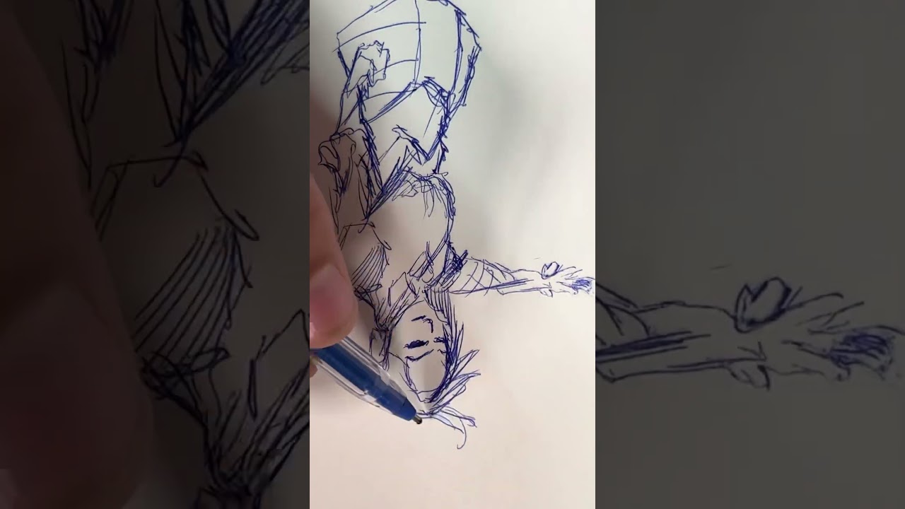 Gesture drawing dragon rider 