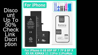 XDOU 2025 NEW Battery For iPhone 7 8 6S 6 Plus X XR 11 11Pro Xs Max High Capacity Phone Bateria + Fr