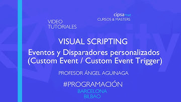 💙 Visual Scripting * Unity * Eventos + Disparadores personalizados Custom Event. Prof. Á. Aguinaga