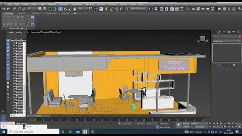 3DsMax Tutorials, Tutorial on 3D Modeling, Texturing & Lighting an Exhibition Stall in 3dsmax