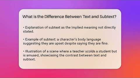 What Is the Difference Between Text and Subtext? - The Prose Path