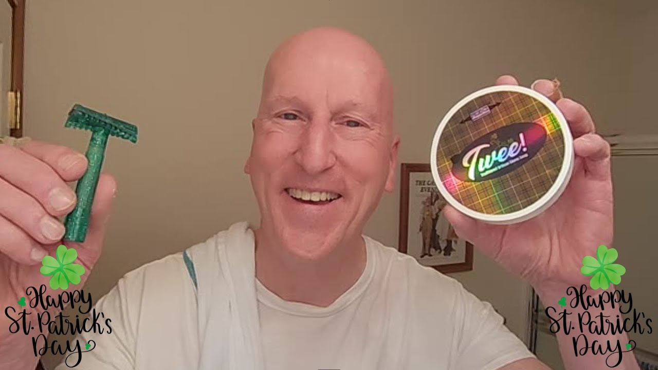 A St Patrick's Day Shave with Phoenix Shaving's Twee Shave Soap. An