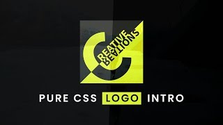 Pure CSS Logo Intro | Html CSS Animation Effects