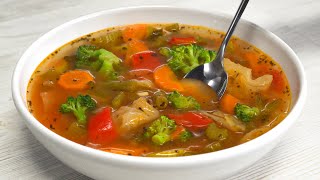 Magic Slimming Vegetable Soup! Healthy, Aromatic and Very Tasty. Recipe by Always Yummy!