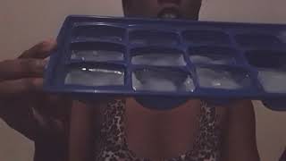Asmr Eating Ice Tray Hard Crunch No Talking Smacking