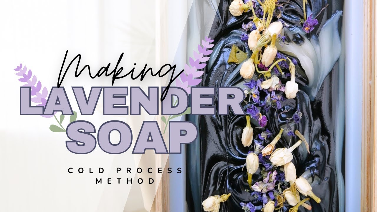Making Lavender & Eucalyptus Cold Process Soap | Natural Soap making