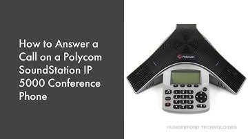 How to Answer a Call on a Polycom SoundStation IP 5000 Conference Phone  Ending Calls 1