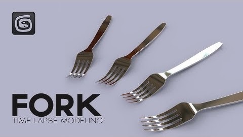 Modeling a Fork - 3Ds MAX Time Lapse