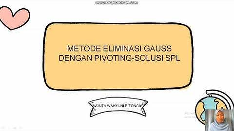Metode Eliminasi Gauss-Pivoting-Solusi SPL