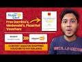 Flipkart Supercoins Free Domino's Pizza Loot, Amazon Shopping Voucher Trick