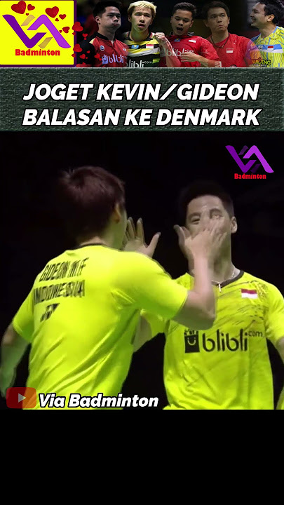 Ketika Kevin Sanjaya / Gideon Balas aksi joget Denmark #badminton