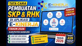 Tutorial SKP & RHK E-Kinerja BKN Kabupaten Bandung Tahun 2026