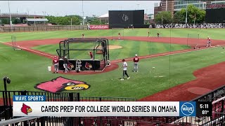 Cards prep for College World Series in Omaha