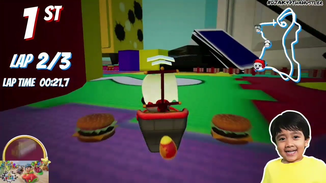 Race With Ryan (XBOX One/PS4) | 1st Race In The Game!