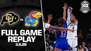 Kansas vs Colorado Full Game Replay (3.5.26) | 2026 Phillips 66 Big 12 Women's Basketball Tournament
